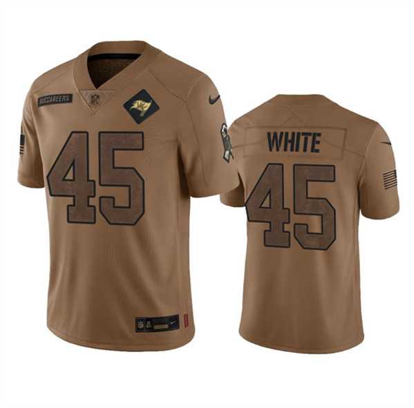 Men's Tampa Bay Buccaneers #45 Devin White 2023 Brown Salute To Service Limited Jersey Dyin,We sell and wholesale Men's Tampa Bay Buccaneers #45 Devin White 2023 Brown Salute To Service Limited Jersey Dyin on line form chian!